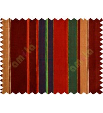 Red maroon white with saprkle golden lines main cotton curtain designs fabric